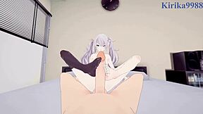 Hatsune Miku and Kagamine Rin in intense 3D hentai