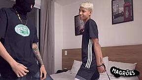 Teen tattoo drama unfolds with a sexy twist in this scene.