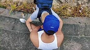 A young man finds a hot boy smoking in the woods and decides to have him