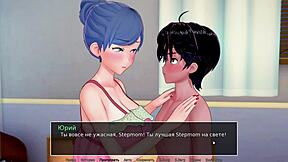 3D animated cartoon with Asian tutor and his big cock in anal scene
