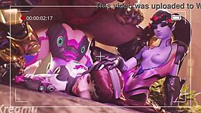 Overwatch compilation with anime-style sex scenes
