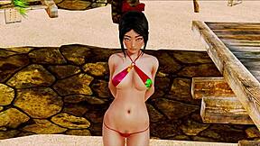 Visual novel and PC gameplay experience of an anime where a man is surrounded by women