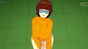 Velma Dinkley gets to the bottom of a mystery and shows off her big cans and tight pussy