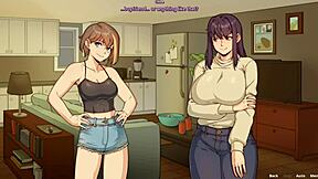 Chloe benefits from watching Amy's self-pleasure in a game