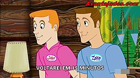 National gay porn with a Brazilian gay pornstar in a comic book style