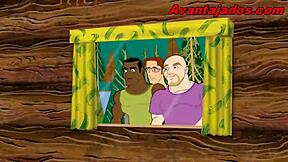 National gay porn with a Brazilian gay pornstar in a comic book style