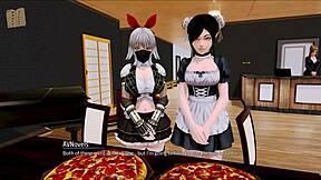 Visual novel and PC gameplay experience of an anime where a man is surrounded by women