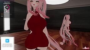 Simp and chatters tease spicy catgirl to intense pleasure