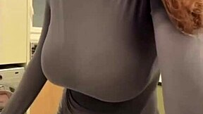 I have a crush on my stepmother with big breast with milk