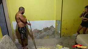 My husband's construction worker seduces me with his skills