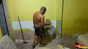 My husband's construction worker seduces me with his skills