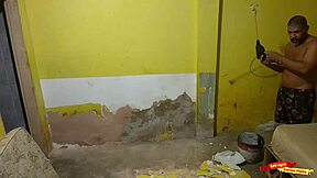 My husband's construction worker seduces me with his skills