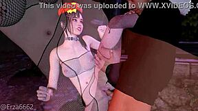 3D animated hentai with a small girl who likes to suck big cock