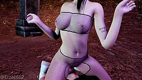 3D animated hentai with a small girl who likes to suck big cock