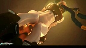 Beautiful anime babes get cum inside their wet pussies in this 3D porn video