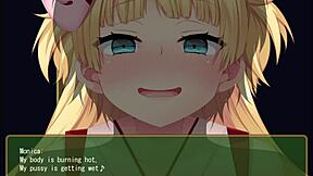 Married wife Monica's tsundere personality in a sexy game