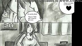 More animated hentai with big-boobed giantesses and breast expansion experiments