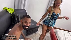 Skinny amateur teen gets pumzied by two guys hard