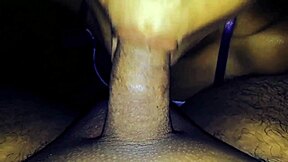 Susy's mouthful of cum after a deep blowjob