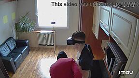 Scoout007's big cock and bodybuilding skills on display in kitchen scene