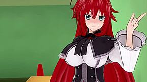 See-through magic with Rias and Akeno in DxD NTR madness