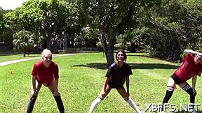 College babes become naughty and get nailed by jocks