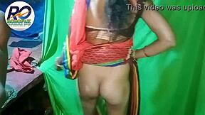 Amateur aunty in gau’s ass, dirty talk and anal creampie