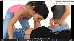 Curvy beauty gets her hunger fulfilled in a 3D cartoon threesome