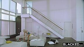 Blonde college girl has rough sex with BBC