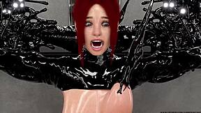 Beautiful women dominate and pleasure in this hot 3D fetish video