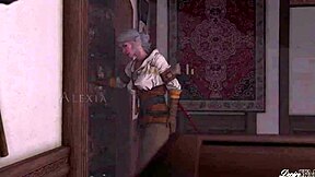 3D animated film of crossdressing and huge cock fetish