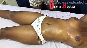 Beautiful homemade video of oiled up massage with climax