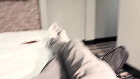 Sharing a hotel bed with a coworker leads to sex
