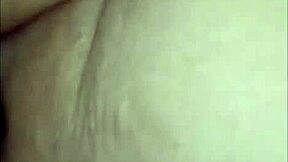 Close up of a big boobed blonde BBW getting pumpled and squirting