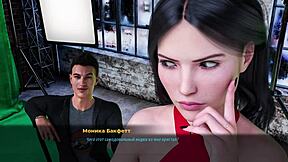 Double penetration in a risqué 3D cartoon fashion business game
