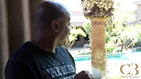 Big black cock gets deepthroat by blonde cougar in amateur video