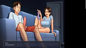 Cartoon sex with big ass and boobs in summer