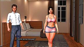 Married woman's love for big black cock in 3D game
