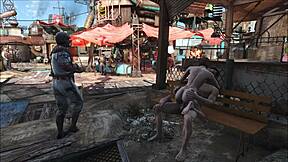 Public hentai-style sex in the world of Fallout 4