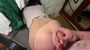Close up and personal: 18-19 year old amateurs in action with dripping pussies and hot cumshots