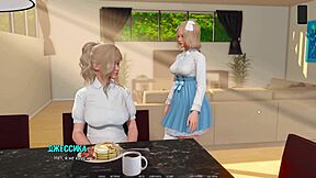 College life in a hentai game with hot girls dancing and showing their bodies