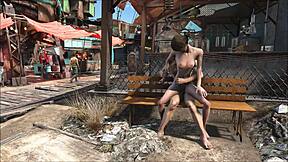 Public hentai-style sex in the world of Fallout 4