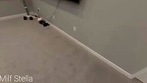 Accidental creampie with a naughty housewife and friend