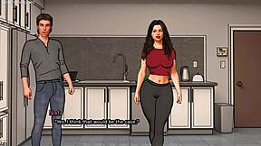 Married woman's love for big black cock in 3D game