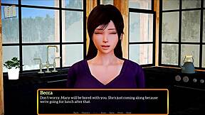 Visual novel game walkthrough for PC with adult content