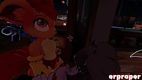 Vrh Luna in a hardcore gang bang scene in anime porn
