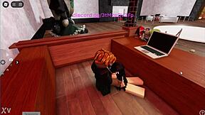 Cheating Roblox player gets monster cock in her animegame adventure
