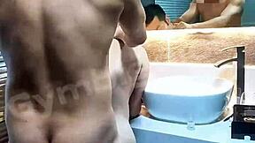 Young Asian couple has raw sex in homemade video