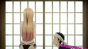 Blonde teen rides gamer boy in uncensored hentai 3D cartoon