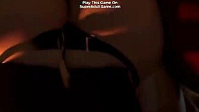 3D animated shemale seduces innocent girl in this Hentai game